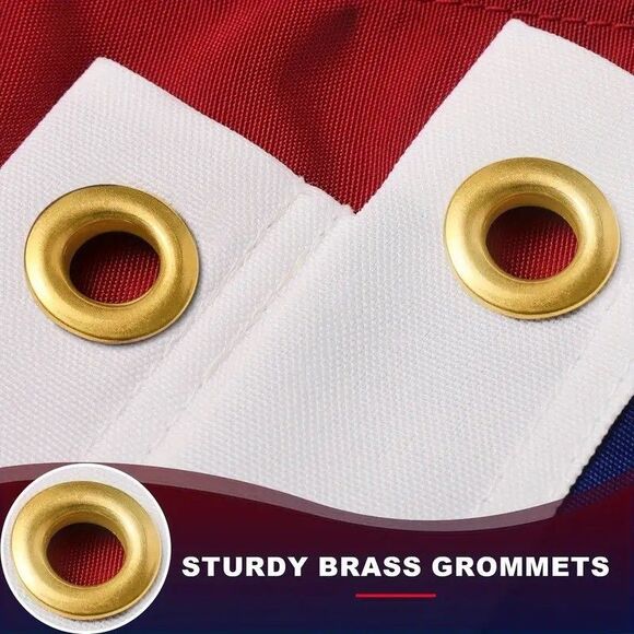 US American Flag 3x5 Heavy Duty Embroidered USA Flag Nylon NEW - Picture 3 of 8